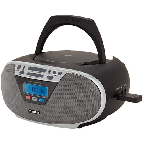 Aiwa BBTU-400SL portable stereo system Analog &amp;amp; digital 6 W FM Silver MP3 playback Slike
