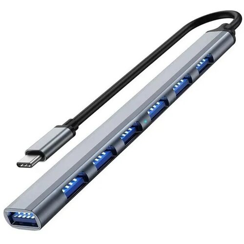  7 port usb hub usb-c na 6xUSB2.0 + 1xUSB3.0 Slike