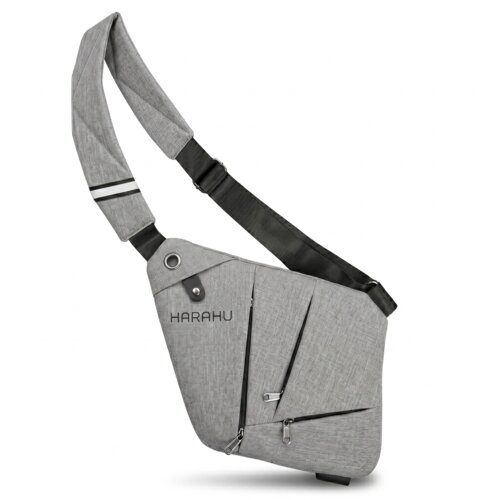  Mu&amp;scaron;ka Crossbody Torba HARAHU Pulse - Siva KP40322 Slike