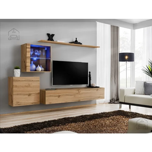 ASM Meble Dnevni TV regal Switch XV 250 cm LED - votan