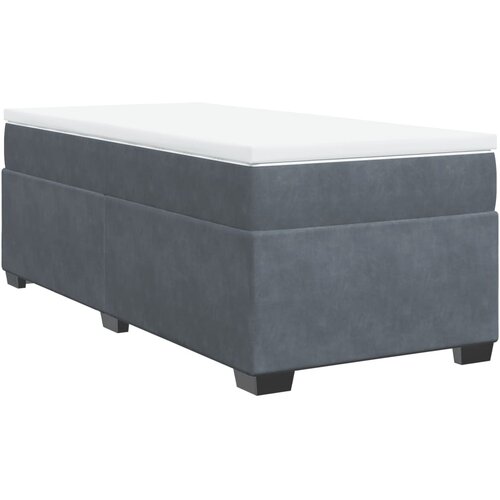 Maison Chic Box spring postelja - Vzmetna postelja z vzmetnico temno siv 90x190 cm žamet SL4682, (21906484) Cene