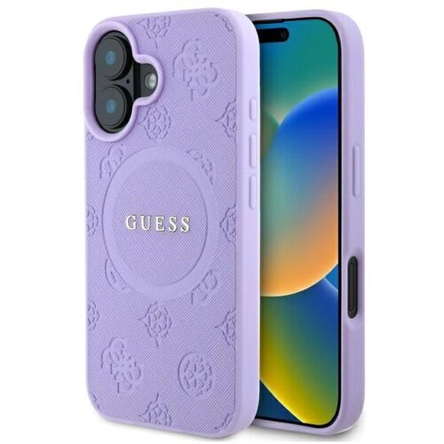 Guess CASE SAFIANO PEONY CLASSIC LOGO OVITEK ZA IPHONE 16 PLUS - VIJOLIČEN, (21899294) Cene