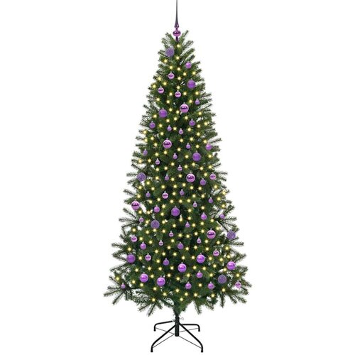 VidaXL Umjetno božićno drvce s stalakom Zelena 210 cm PE i PVC Slike