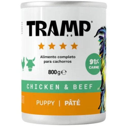 TRAMP 4* Dog Pate Puppy - Pa&scaron;teta za pasje mladiče s pi&scaron;čancem in govedino, 6 x 800 g, (5000008053) Cene