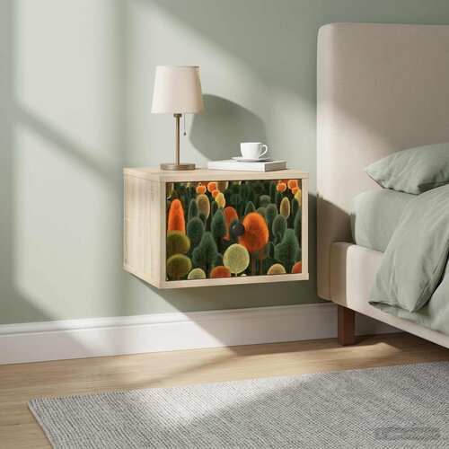  Wall-mounted noćni ormarić ZAANDAM Hrast sonoma 36 x 33 x 25 cm Cijene