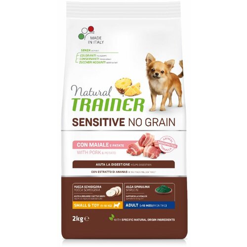 Trainer natural sensitive no grain hrana za pse - pork - small&toy adult 2kg Slike