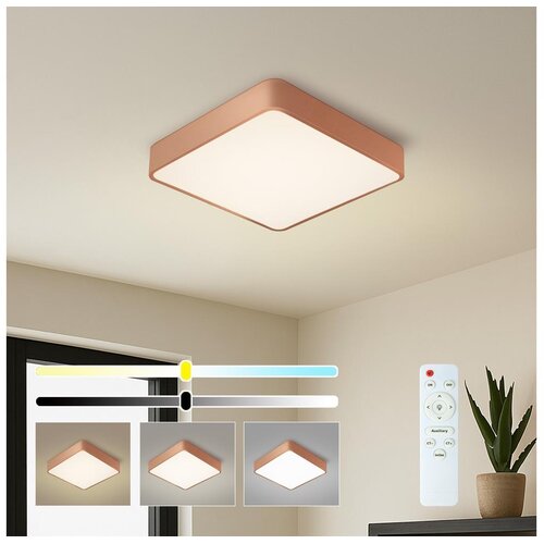 Brilagi LED prigu&amp;scaron;iva stropna svetiljka POOL SQUARE LED/48W/230V 50x50 cm brončana+DO Slike