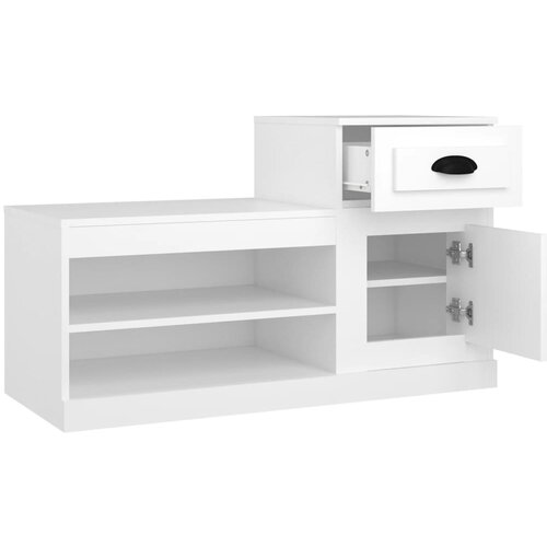  za cipele bijeli 100 x 42 x 60 cm od konstruiranog drva Slike