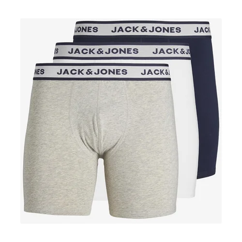 Jack & Jones Solid Oprijete boksarice 3 Piece Siva