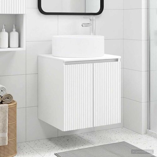  Umivaonik s policom za zid Bijela 49,5 x 44,5 x 65,5 cm Cijene