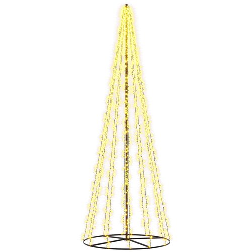  LED božićno drvce 540 LED lampica Topla bijela Čelik Slike