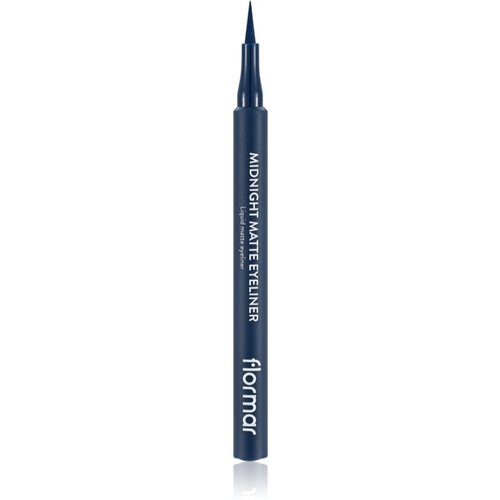 Flormar Midnight Matte Eyeliner črtalo za oči v obliki flomastra z mat učinkom odtenek 03 Dark Blue 1 ml Slike