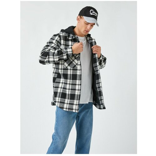 Koton Plaid Lumberjack Shirt Jacket Slike