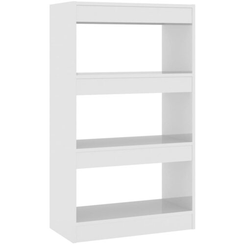 Maison Chic Knjižna omara - Knjižni regal visok sijaj bela 60x30x103 cm, (21723493) Cene