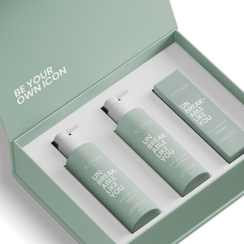 ICONIQUE Professional UNBREAKABLE LIKE YOU UNBREAKABLE LIKE YOU Length Strengthening Set set za krepitev las Slike