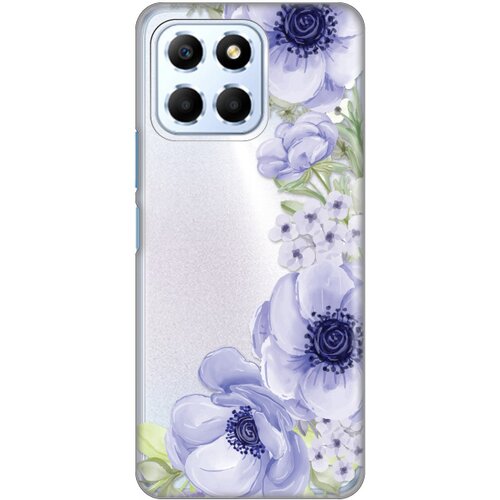 silikonska maska za Honor X6 Blue Roses Print Skin šarena Slike