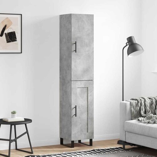  Visoka komoda siva betona 34,5x34x180 cm od konstruiranog drva Cijene