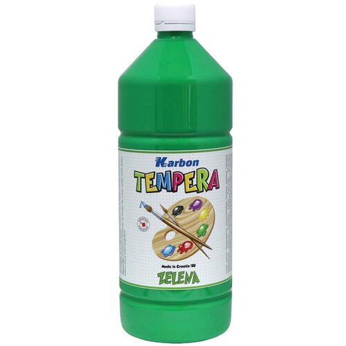 Karbon tempera barva zelena, 1 L Slike