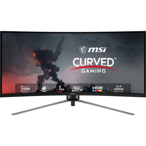 MSI MAG 345CQR računalni monitor 86,4 cm (34") 3440 x 1440 pikseli UltraWide Dual Quad HD Črna Cene