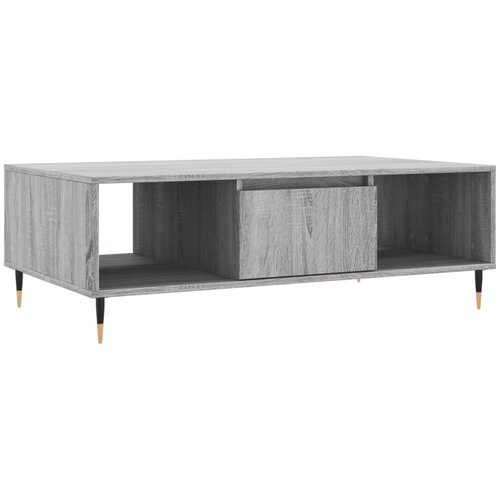 Maison Chic Klubska mizica - kavna mizica - Nizka mizica siva sonoma 104x60x35 cm inženirski les, (21752998) Cene