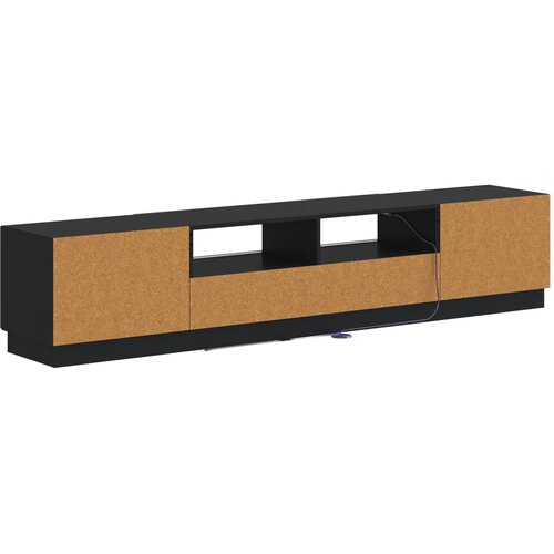  LED TV kabinet HOORN 3 kom. Crna Konstruirano drvo 100 x 35 x 40 cm Slike