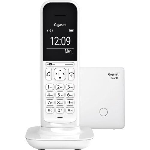 Gigaset Telefon bežični, Alfanumerički b&w display, Baby monitor – CL390 White Cijene