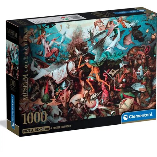 Clementoni Muzejska kolekcija: Bruegel - Pad pobunjenih anđela 1000-dijelna slagalica s posterom - Cene