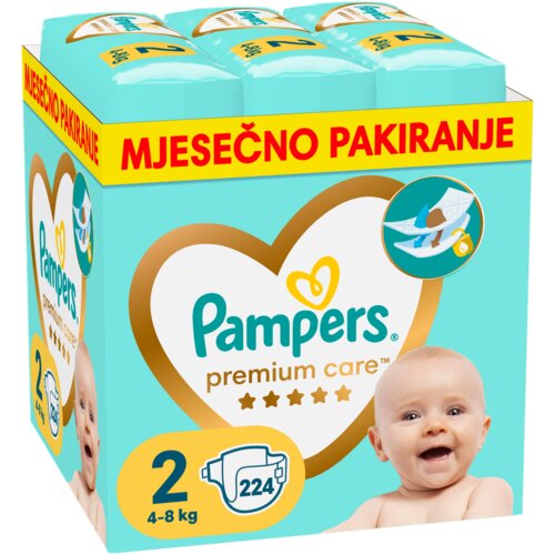 Pampers plenice Premium Care S2 (za 4 - 8kg) - 240 kos Cene