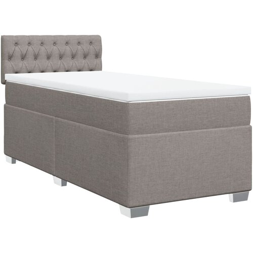 Maison Chic Box spring postelja - Vzmetna postelja z vzmetnico taupe 100x200 cm blago SL10190, (21885677) Cene