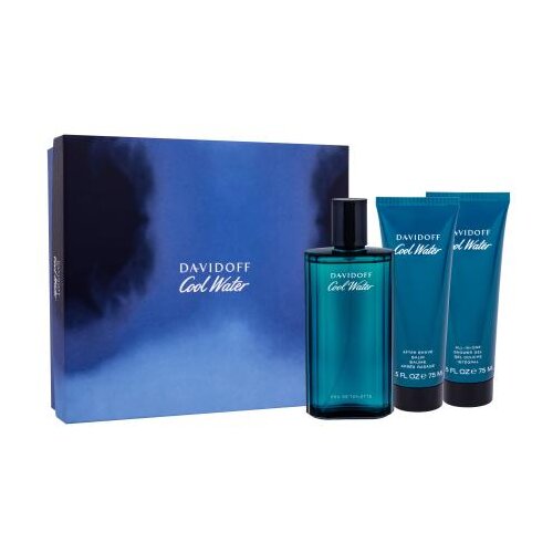 Davidoff Cool Water SET2 Set toaletna voda 125 ml + balzam po britju 75 ml + gel za prhanje 75 ml za moške Cene