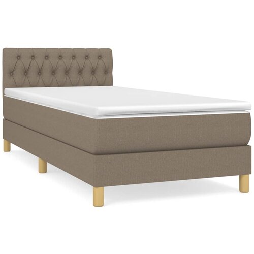 Maison Chic Box spring postelja - Vzmetna postelja z vzmetnico taupe 80x200 cm blago SL19163, (21885069) Slike