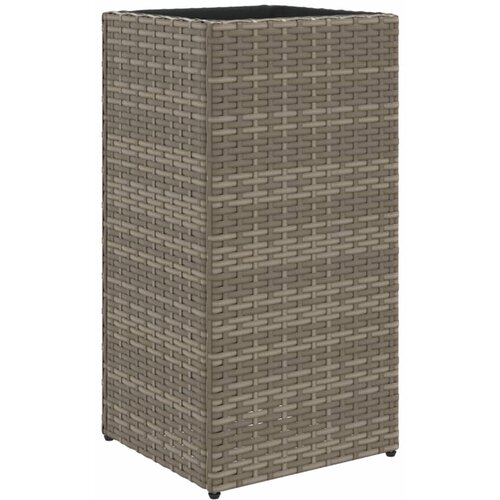 Maison Chic Vrtno korito - Greda - Cvetlični Lonec siva 30x30x60 cm poli ratan, (21788916) Cene