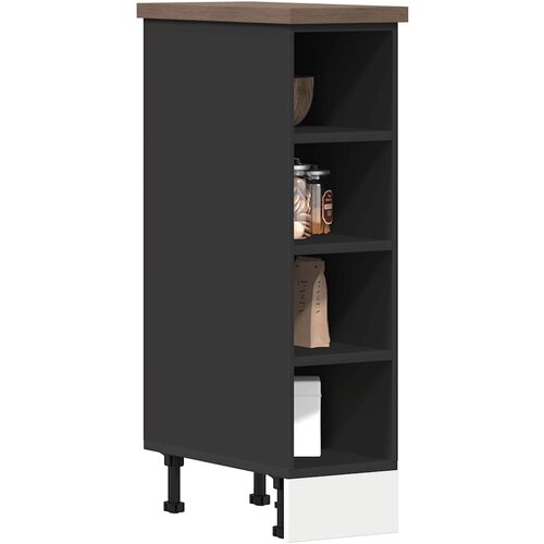 vidaXL Spodnja omarica črn 20x44,5x81,5 cm iverna plošča Cene