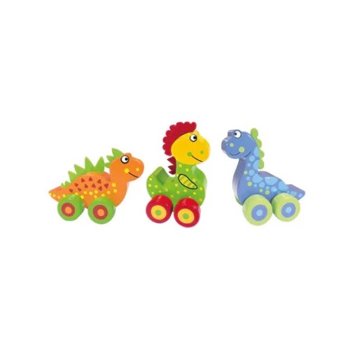 Orange Tree Toys Drveni set vozalica - 3 dinosaurusa ( OTT07403 ) Cene