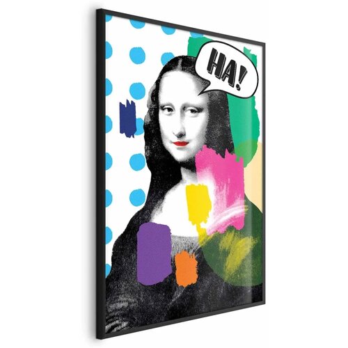  Plakat - Mona Lisa Pop-Art 40x60 Crni okvir Cijene