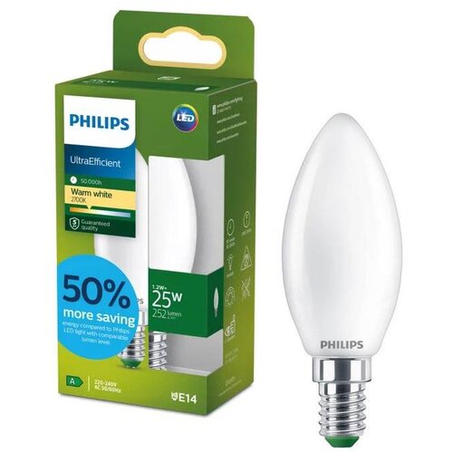 Philips led sijalica ultraefficient  B35 E14/1,2W/230V 2700K Cene