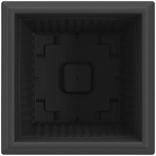  Kvadratna saksija za cvijeće 24 pcs Crna 38 x 38 x 30 cm Slike