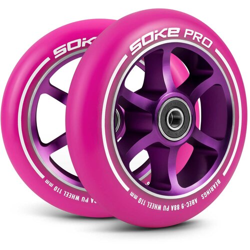 Janshop 110 mm Scooter Wheels Pink 2 PCS., (21225903) Slike