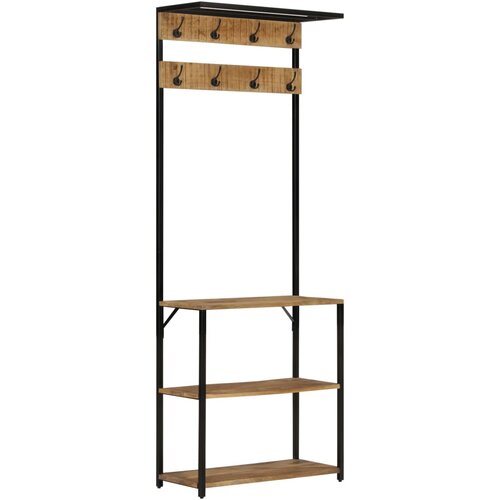  Stalak za kapute s prostorom za cipele 68x30x182 cm drvo manga Slike
