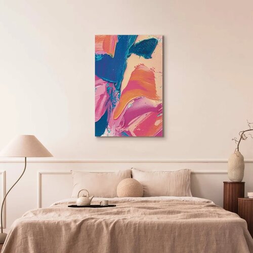  Slika - Energetic Shapes - Dynamic Oil Paint Composition on Canvas 60x90 Slike