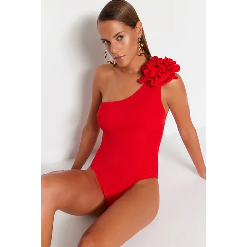 Trendyol Swimsuit - Red - Plain