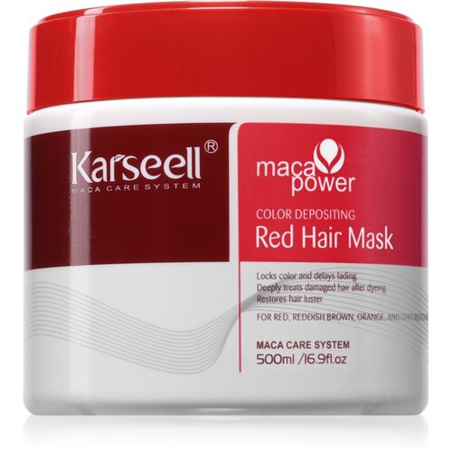 Karseell Color Depositing Red Hair Mask maska za intenzivnost barve las 500 ml Cene