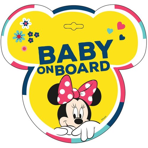  Znak Baby on board Minnie Mouse Slike