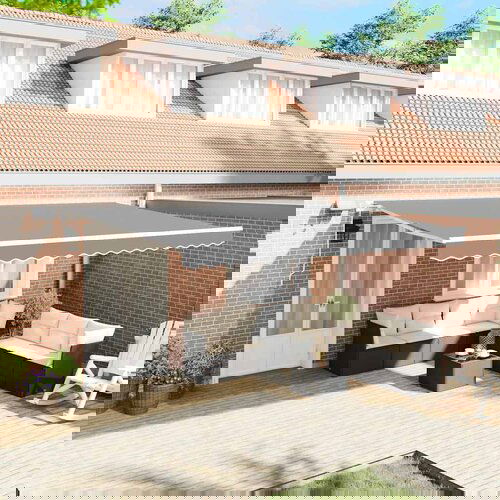 vidaXL Nadstrešnica Ručna Bijelo 5 x 3 m Metal Cijene