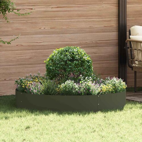  Prsten za saksiju 5 pcs Maslinasto zelena 120 x 120 x 20 cm Cene