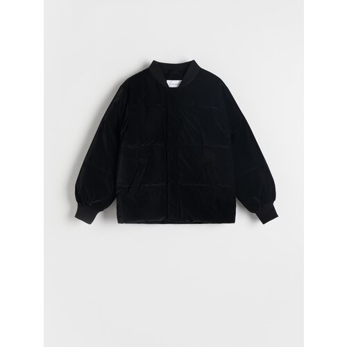 Reserved prešita jakna bomber - črna Cene