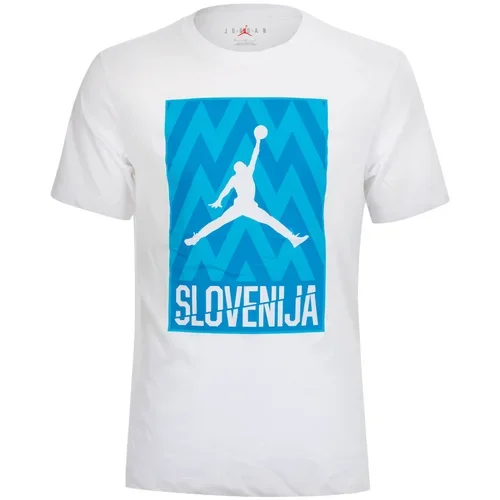 Jordan slovenija kzs white majica