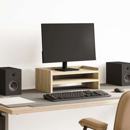 vidaXL Stalak za monitor boja hrasta 42x24x16 cm konstruirano drvo Cijene