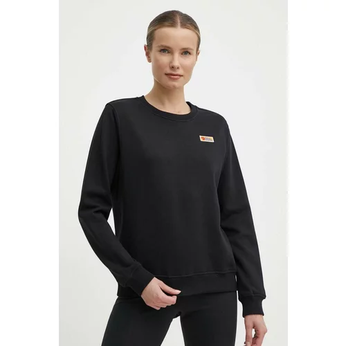 Fjallraven Bombažen pulover Vardag Sweater ženski, črna barva, F87075