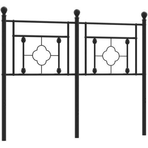 Maison Chic kovinsko posteljno vzglavje - vzglavna omarica - nočna omarica črno 120 cm, (21705348) Cene